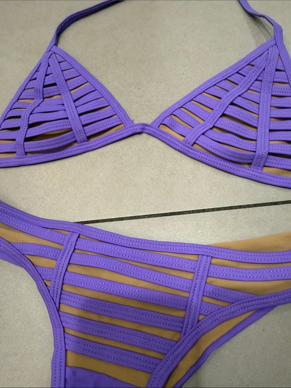 Beach Bunny Hard Summer Purple Bikini - Picture 6 of 6